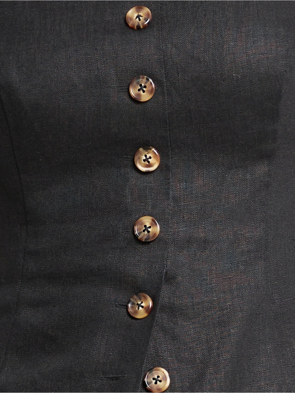 Few Moda Cecille Linen Button Tank - Picture 3 of 8